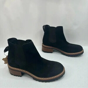 NWT BERTUCHI Women’s Black Suede Chelsea Slip-on Boots EU Size 41 - US Size 9.5